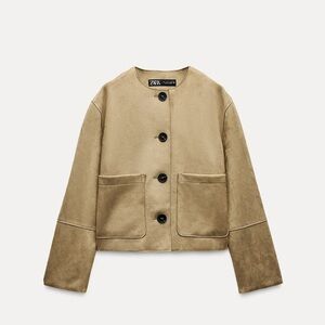 Zara Faux Suede Jacket